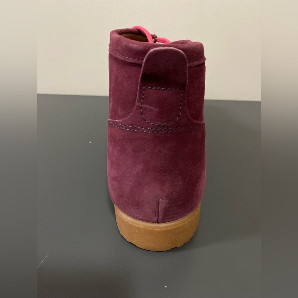 NWOT Hush Puppies Mens Bridgeport Wine Red Suede Chukka Boots US Size 13 - Picture 12 of 14
